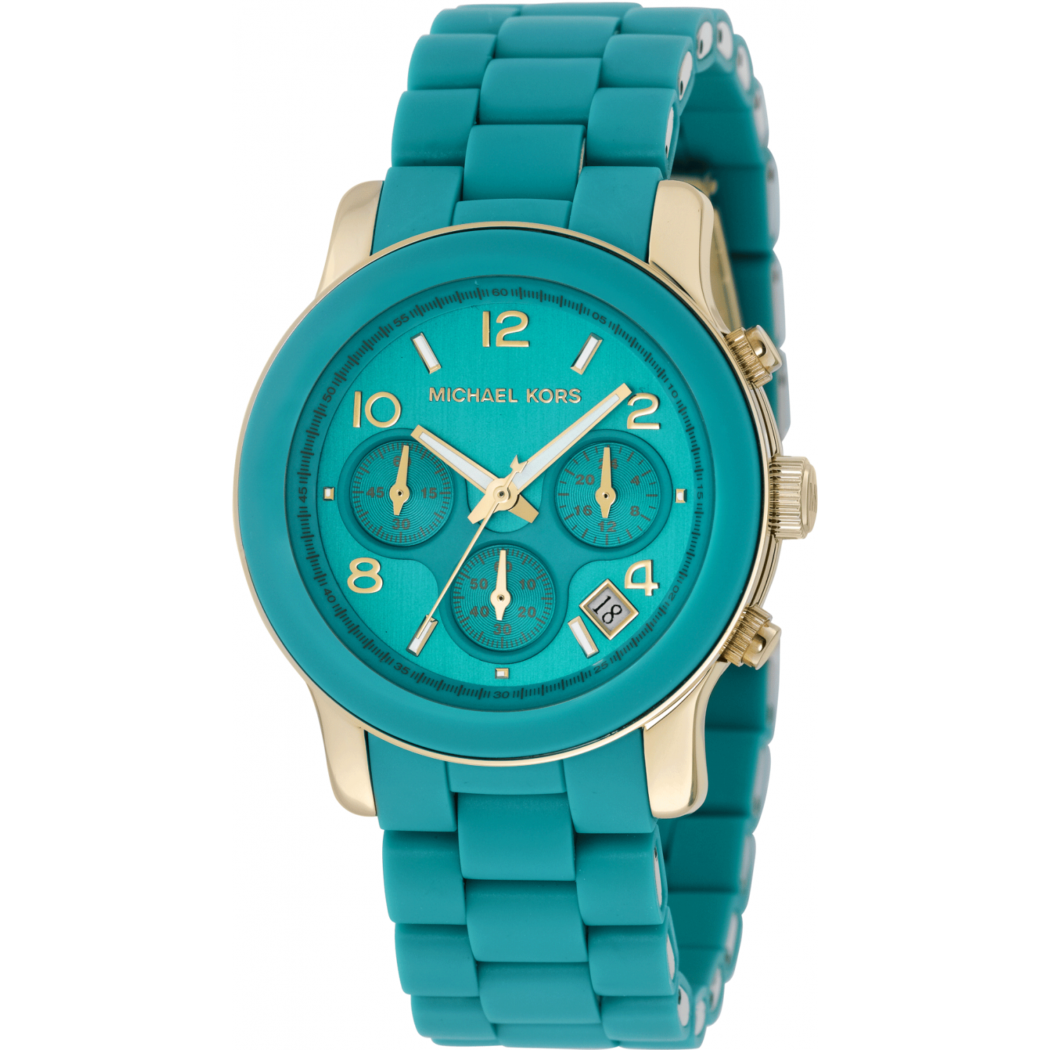 Michael kors turquoise hot sale face watch