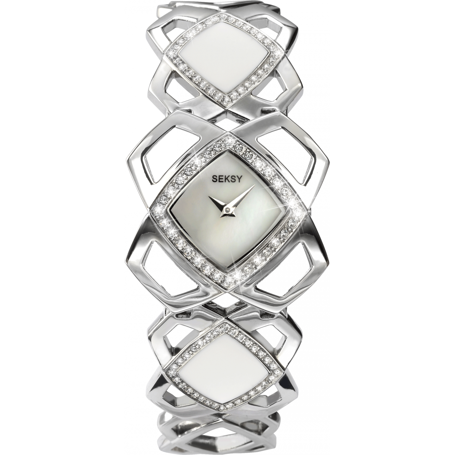 Seksy hot sale diamante watches