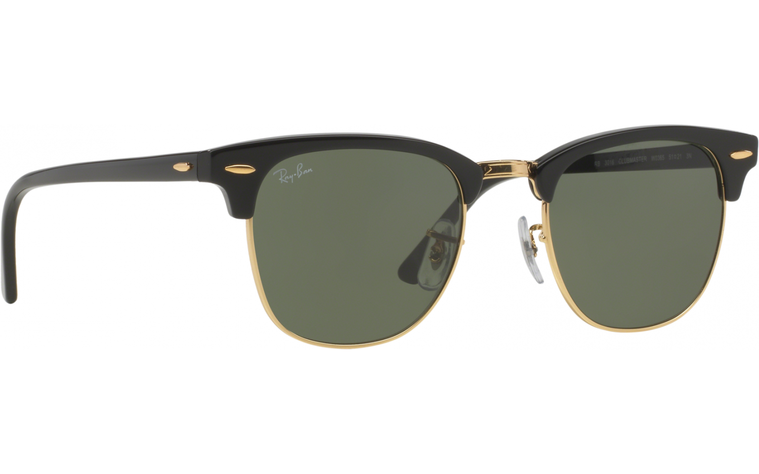 Ray-Ban Clubmaster RB3016 W0365 51 Sunglasses | Shade Station